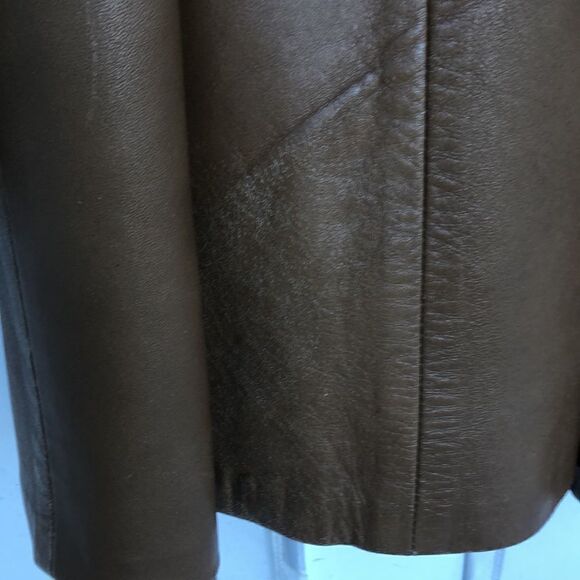 Vintage leather trenchcoat   - Picture 6 of 8